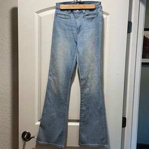 High rise flare jeans